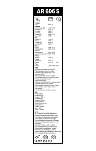 BOSCH Wiper Blade (3397118910)