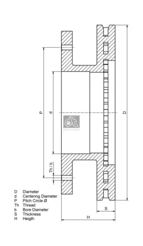 DT Spare Parts Brake Disc (7.36003)