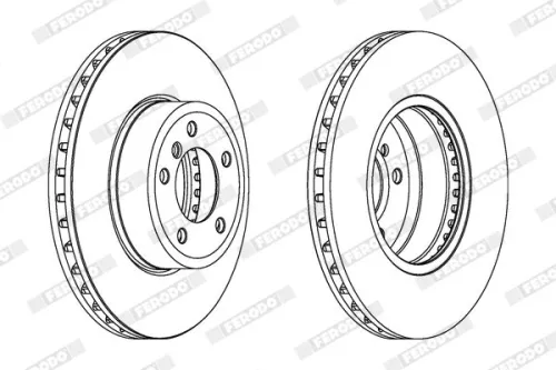 FERODO Brake Disc (DDF1242C-1)