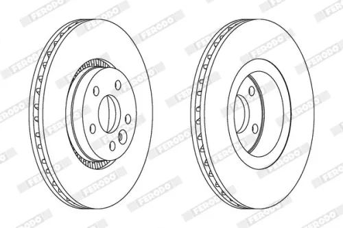 FERODO Brake Disc (DDF1607C-1)