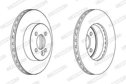 FERODO Brake Disc (DDF1617)