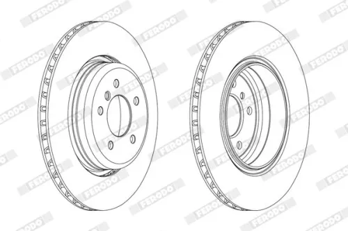 FERODO Brake Disc (DDF2154C-1)