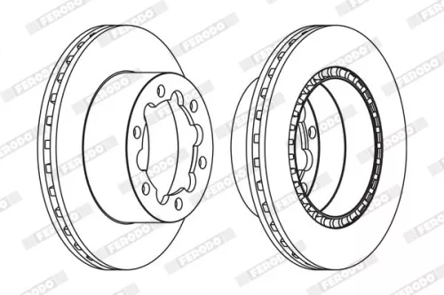 FERODO Brake Disc (FCR312A)
