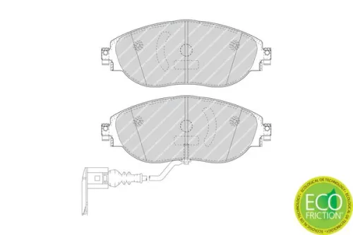 FERODO Brake Pad Set, disc brake (FDB4425)