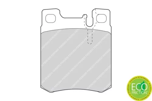 FERODO Brake Pad Set, disc brake (FDB799)