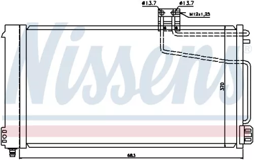 NISSENS Condenser, air conditioning (94544)