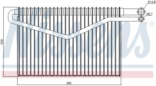 NISSENS Evaporator, air conditioning (92244)