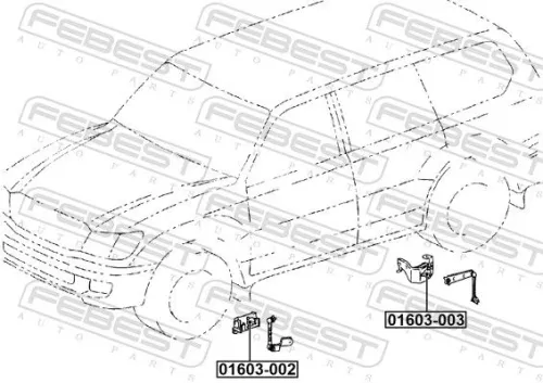 FEBEST Sensor, headlight levelling (01603-003)