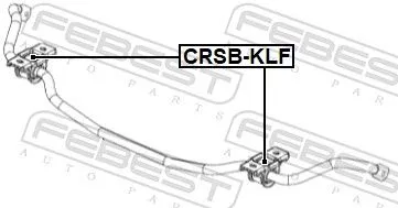 FEBEST Mounting, stabiliser bar (CRSB-KLF)