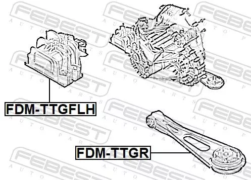 FEBEST Mounting, engine (FDM-TTGFLH)