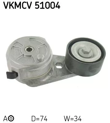 SKF Belt Tensioner, V-ribbed belt (VKMCV 51004)