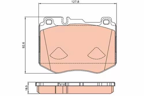 TRW Brake Pad Set, disc brake (GDB2081)