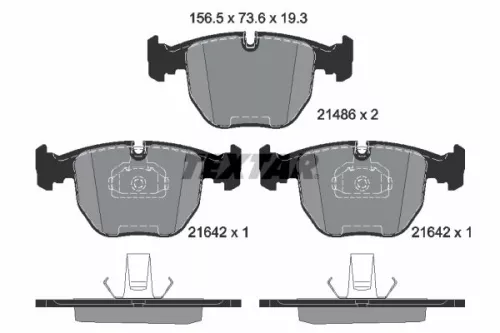 TEXTAR Brake Pad Set, disc brake (2148602)