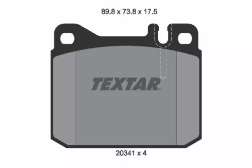TEXTAR Brake Pad Set, disc brake (2034110)