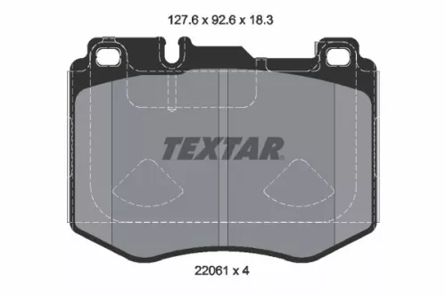 TEXTAR Brake Pad Set, disc brake (2206103)