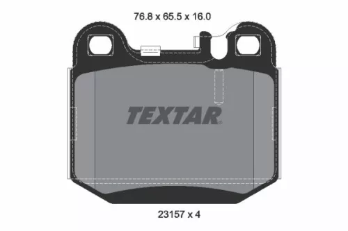 TEXTAR Brake Pad Set, disc brake (2315702)