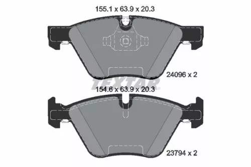 TEXTAR Brake Pad Set, disc brake (2409601)