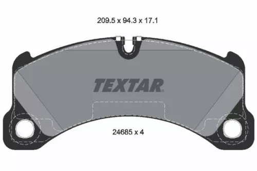TEXTAR Brake Pad Set, disc brake (2468501)