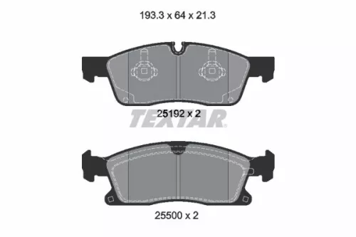 TEXTAR Brake Pad Set, disc brake (2519202)