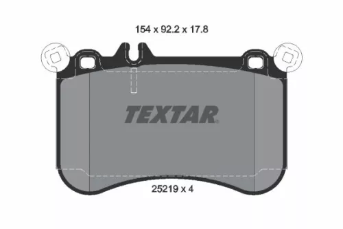 TEXTAR Brake Pad Set, disc brake (2521901)