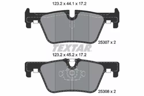 TEXTAR Brake Pad Set, disc brake (2530701)