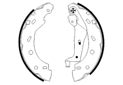 TEXTAR Brake Shoe Set (91057400)