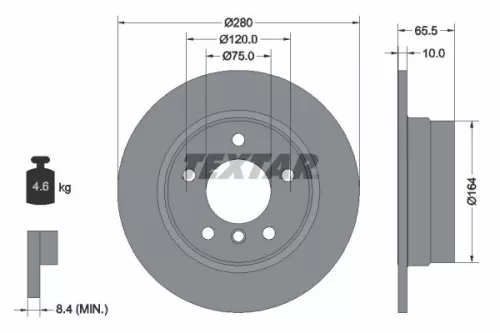 TEXTAR Brake Disc (92132903)