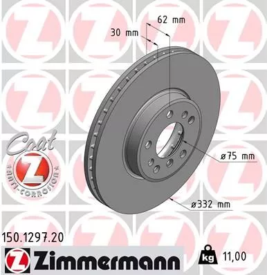 ZIMMERMANN Brake Disc (150.1297.20)
