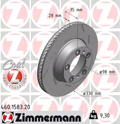 ZIMMERMANN Brake Disc (460.1583.20)