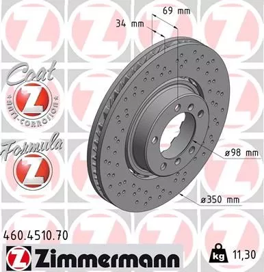 ZIMMERMANN Brake Disc (460.4510.70)