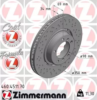 ZIMMERMANN Brake Disc (460.4511.70)