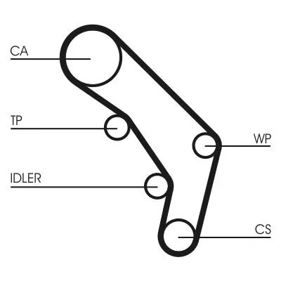 CONTINENTAL CTAM Timing Belt (CT755)