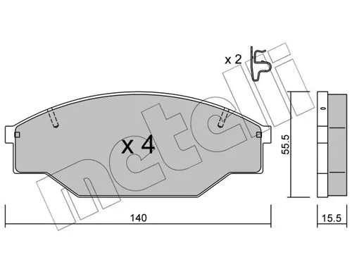 Brake Pad Set, disc brake