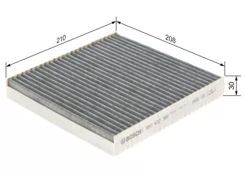 BOSCH Filter, cabin air (1987432380)