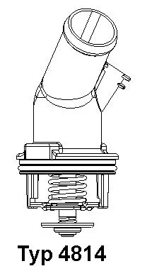 BorgWarner (Wahler) Thermostat, coolant (4814.92D)