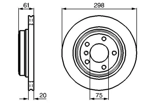 BOSCH Brake Disc (0986478426)