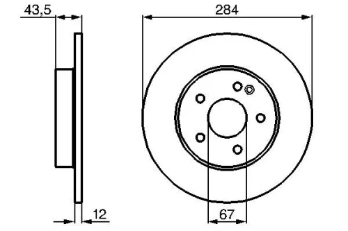 BOSCH Brake Disc (0986478262)