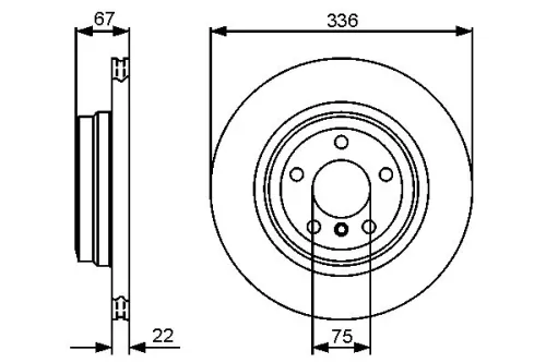 BOSCH Brake Disc (0986479439)