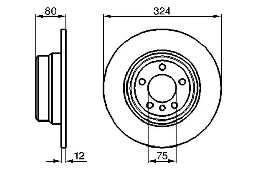 BOSCH Brake Disc (0986479167)