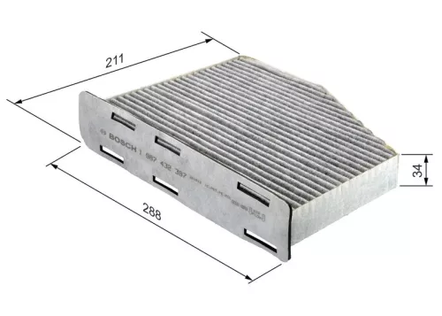BOSCH Filter, cabin air (1987432397)