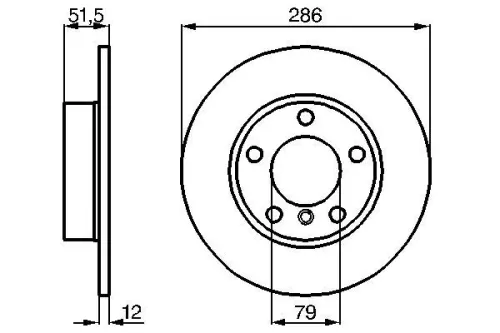 BOSCH Brake Disc (0986478511)