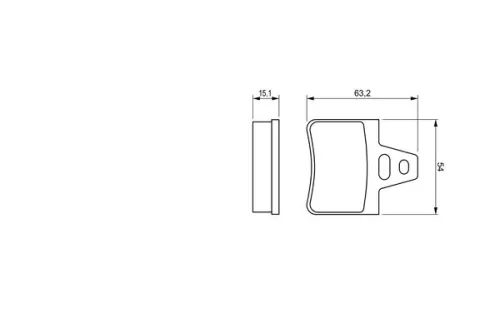 BOSCH Brake Pad Set, disc brake (0986460958)