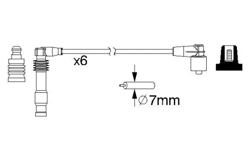 BOSCH Ignition Cable Kit (0986357162)