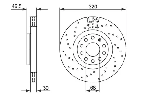 BOSCH Brake Disc (0986479258)