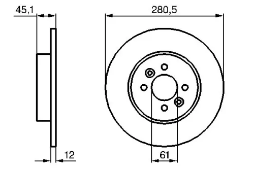 BOSCH Brake Disc (0986479195)