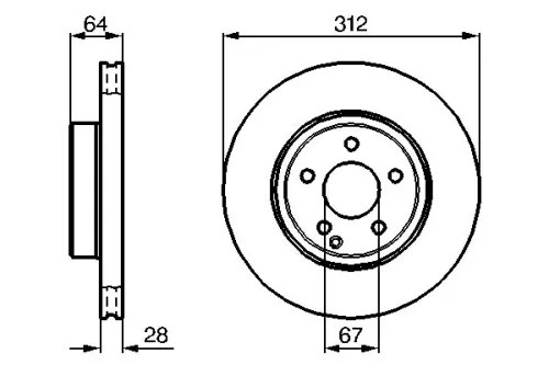 BOSCH Brake Disc (0986479040)