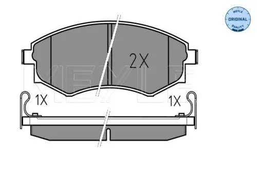 MEYLE Brake Pad Set, disc brake (0252172517/W)