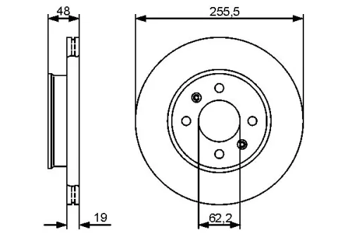 BOSCH Brake Disc (0986479459)
