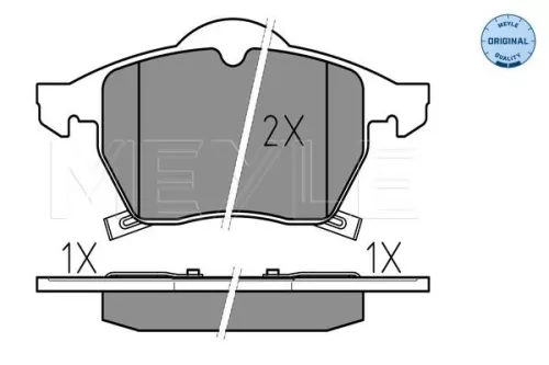 MEYLE Brake Pad Set, disc brake (0252311619/W)