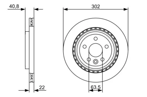 BOSCH Brake Disc (0986479398)